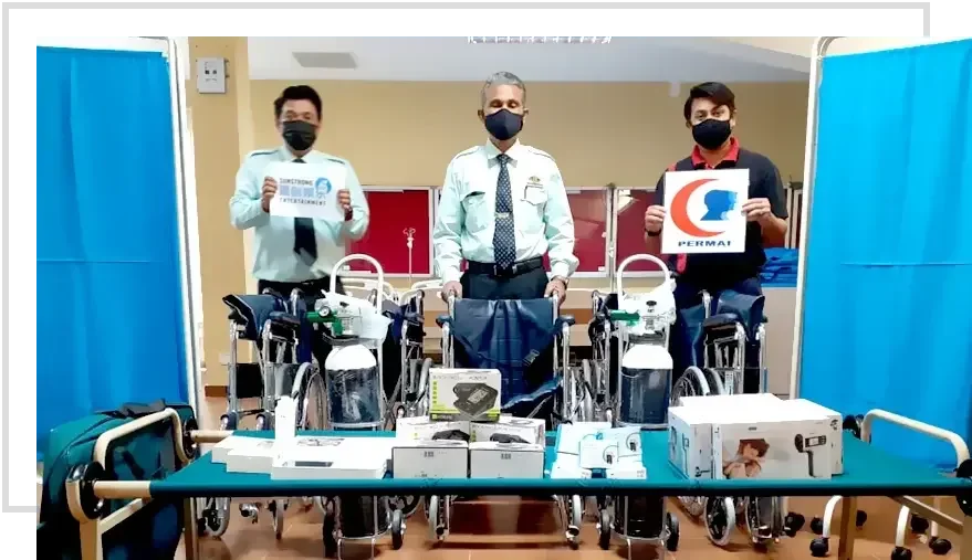The Second Stop Of SunStrong Entertainment’s Donation Of Medical Supplies: Hospital Permai, Johor The Second Stop Of SunStrong Entertainment’s Donation Of Medical Supplies: Hospital Permai, Johor