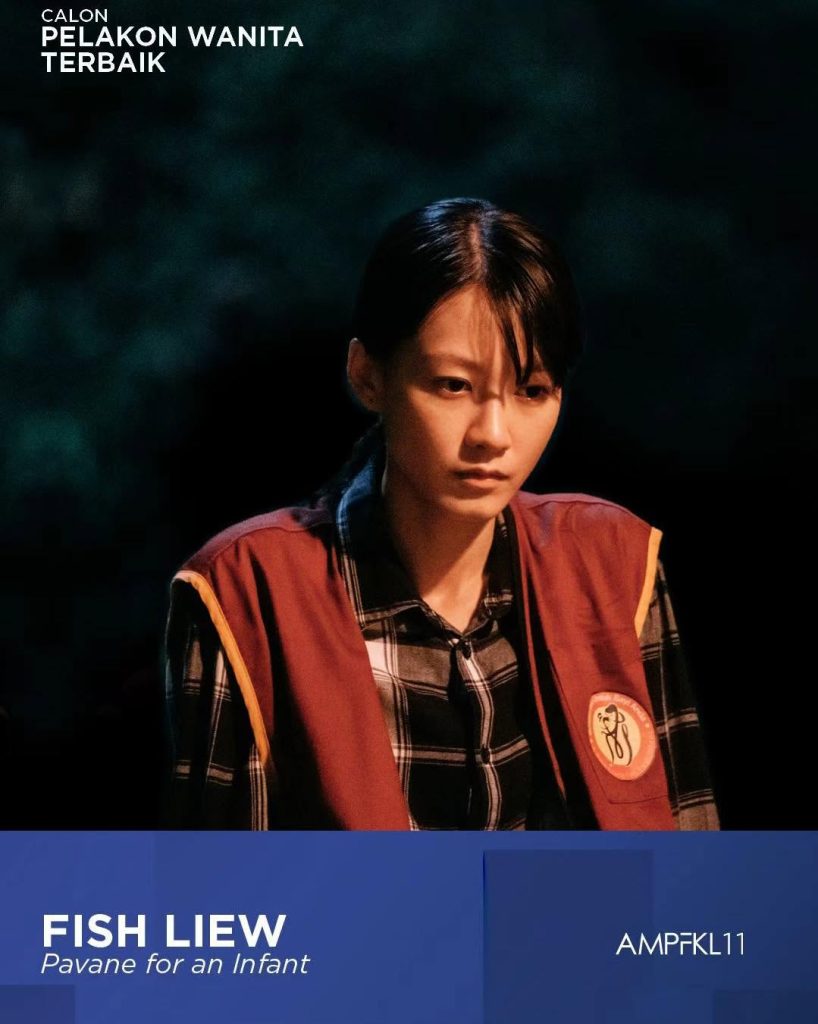 Fish Liew has been nominated for Best Actress at the 11th Kuala Lumpur Film Critics Awards (AMPFKL) for her first leading role in Malaysian film, Pavane for an Infant. Fish Liew has been nominated for Best Actress at the 11th Kuala Lumpur Film Critics Awards (AMPFKL) for her first leading role in Malaysian film, Pavane for an Infant.